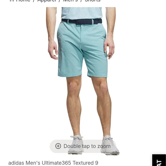 Addidas Utra 365 Navy Blue Textured Golf Shorts Size 30 Bnwt - Picture 9 of 10